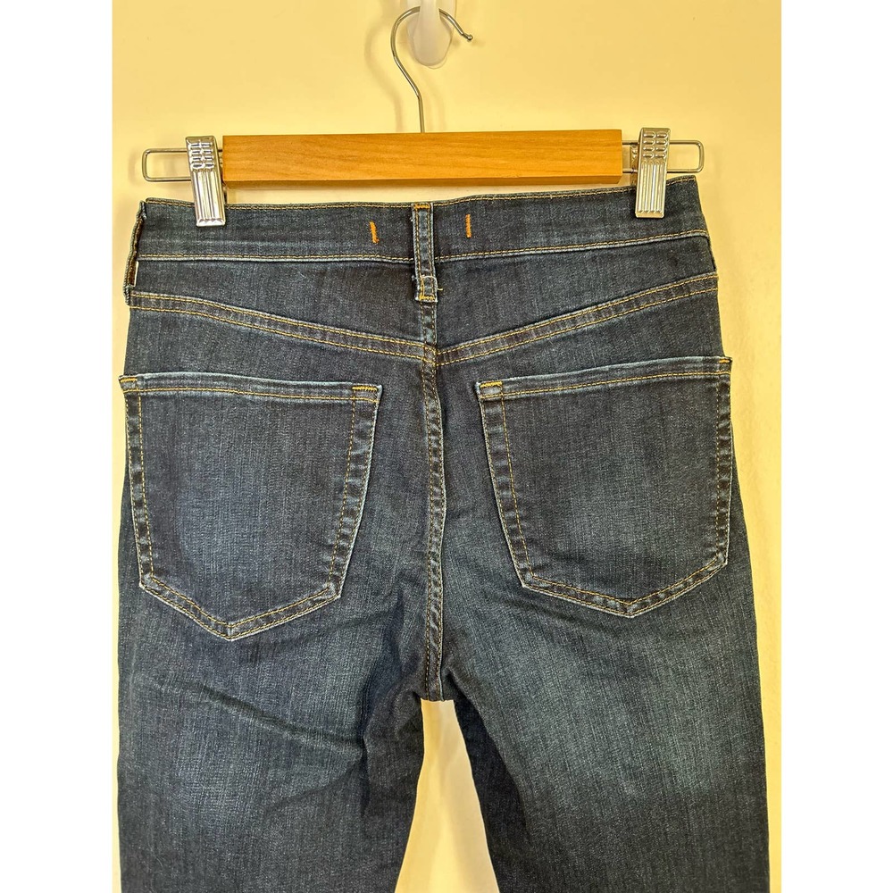 Free People Busted Knee Distressed Straight Leg Jeans - Picture 9 of 10